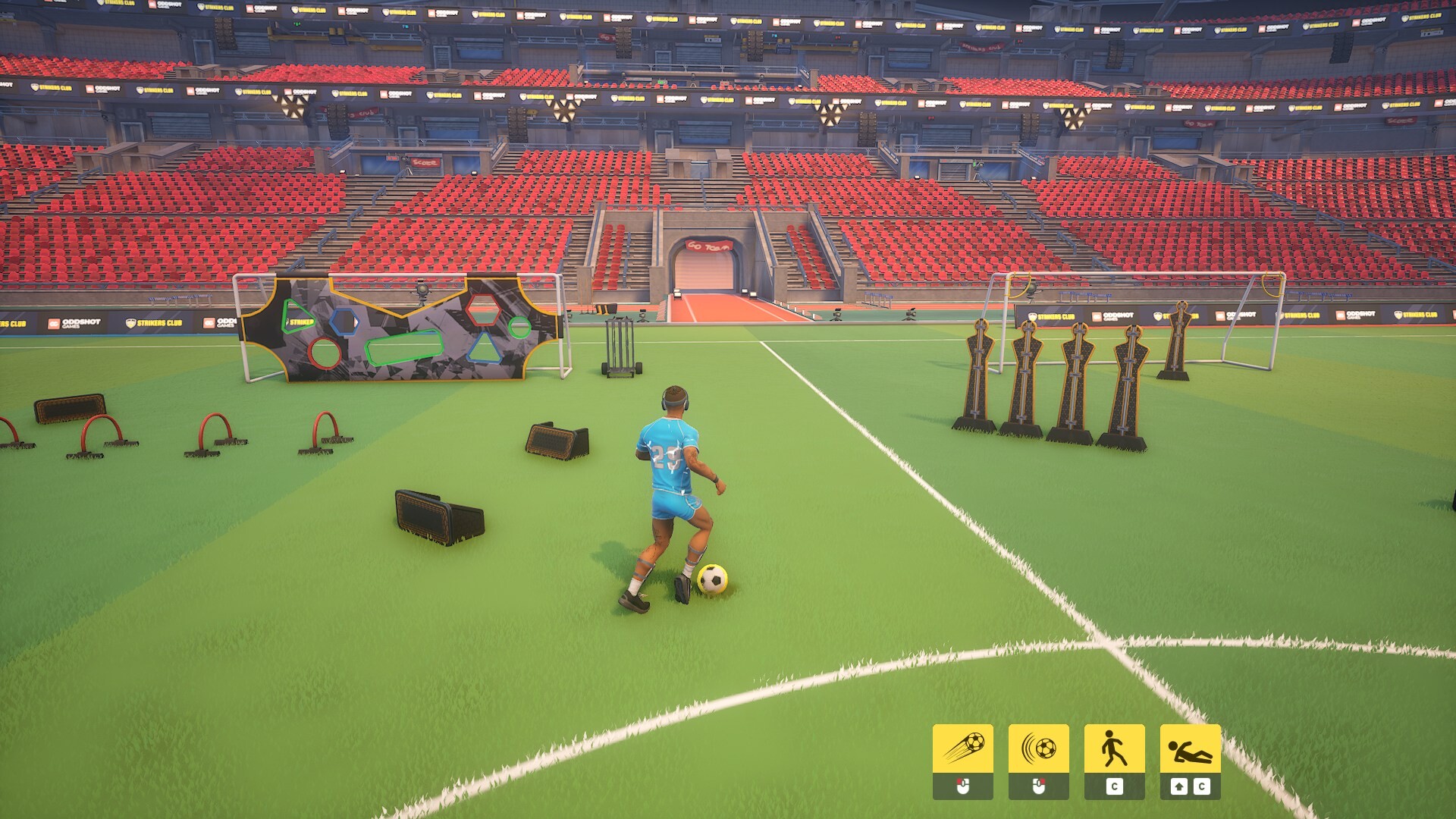 Strikers Club goalkeeper save action